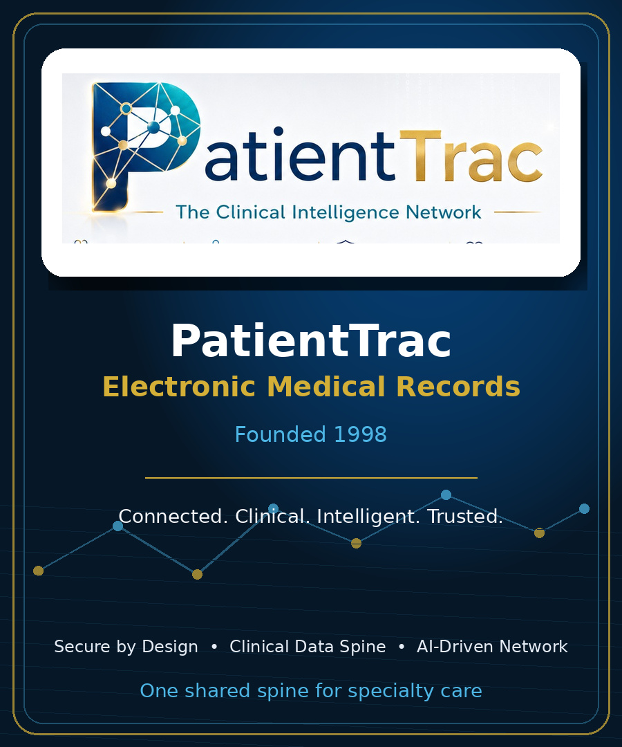 PatientTrac Electronic Medical Records heritage logo